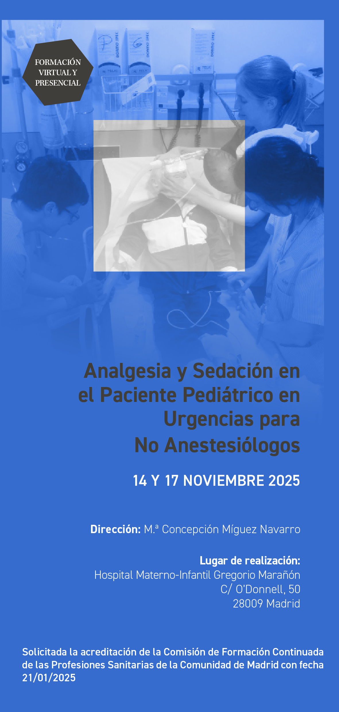 Curso de Analgesia y Sedación en el Paciente Pediátrico en Urgencias para No Anestesiólogos 2025